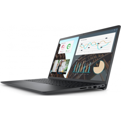 Laptop Dell Vostro 3530, Procesor Gen 13th Intel Core i5-1334U up to 4.6GHz, 15.6 inch FHD (1920x1080) Anti-Glare 120Hz 250 nits, RAM 8GB (1x8GB) 2666MHz DDR4, 512GB SSD M.2 PCIe NVMe, Intel UHD Graphics, culoare negru, Windows 11 Pro