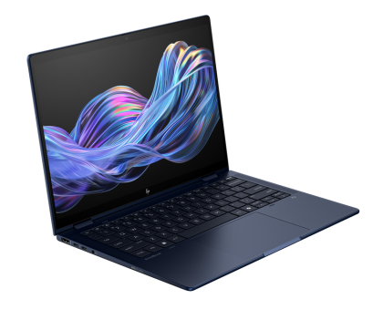 Laptop HP EliteBook X Flip G1i, Procesor Intel Core Ultra 5 226V up to 4.5Ghz, 14" WUXGA (1920x1200)  IPS touch, 400nits, ram 16GB 8533MHz LPDDR5x, 512GB SSD M.2 PCIe NVMe, Intel® Arc™ Graphics, culoare blue, Windows11 Pro
