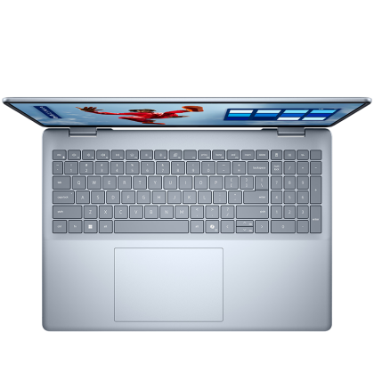 Laptop Dell 16 Plus, Procesor Intel Core Ultra 7 258V up to 4.8GHz, 16" FHD+ (1920x1200) Touch 300nits, ram 32GB 8533MHz LPDDR5x,1TB SSD M.2 PCIe NVMe, Intel Arc Graphics, culoare Ice Blue, Windows11 Pro