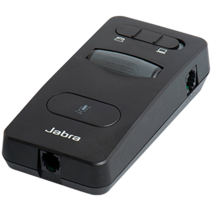 JABRA LINK 860 Amplifier, send and receive amplifier, mute function, volume button, for PC and deskphone, compliance of european noise regulations, audio streaming to allow call recording, agent greeting and transcriptions