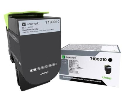 LEXMARK 71B0010 BLACK TONER CARTRIDGE
