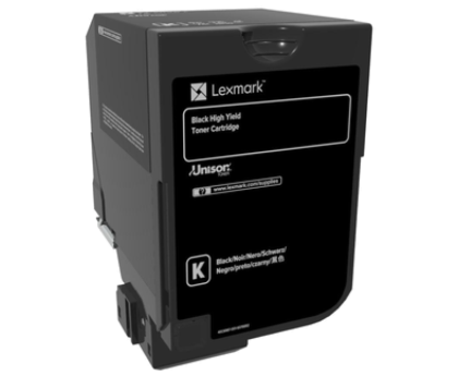 LEXMARK 74C0H10 BLACK TONER CARTRIDGE