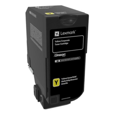 LEXMARK 74C20YE TONER CARTRIDGE YELLOW