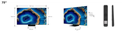 Mini LED TV 4K 75''(190cm) TCL 75C805