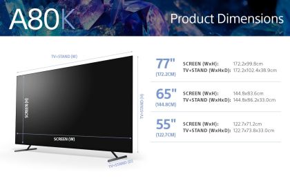 OLED TV 4K 77''(196cm) 100Hz SONY 77A80
