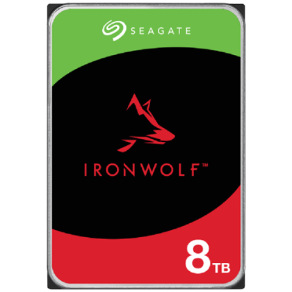 HDD NAS SEAGATE IronWolf 8TB CMR, 3.5", 256MB, 5400RPM, SATA, Rescue Services 3 ani, TBW: 180