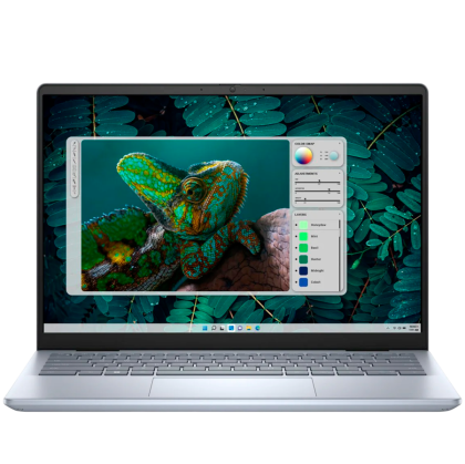 Laptop Dell Inspiron Plus 7440, Procesor Intel Core Ultra 9 185H up to 5.1GHz, 14.0" 2.8K (2880x1800) WVA Anti-Glare 300nits, RAM 32GB on board 6400MHz LPDDR5X, 1TB SSD M.2 PCIe NVMe, Intel Arc Graphics, culoare Ice Blue, Windows11 Pro