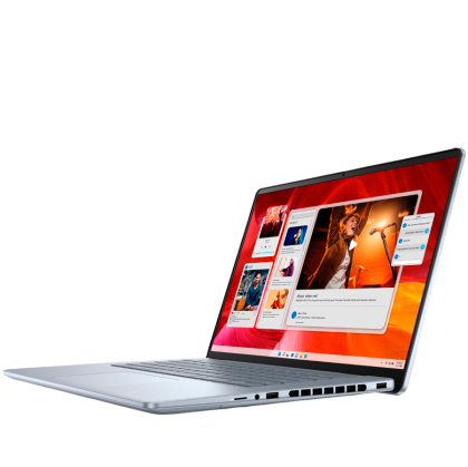 Laptop Dell Inspiron 16 7640 Plus, Procesor Intel Core Ultra 7 155H up to 4.8GHz, 16" 2.5K (2560x1600) IPS 300nits ram 16GB (2x8GB) 5600MHz DDR5, 1TB SSD M.2 PCIe NVMe, NVIDIA GeForce RTX 4060 8GB GDDR6, culoare Ice Blue, Windows11 Pro