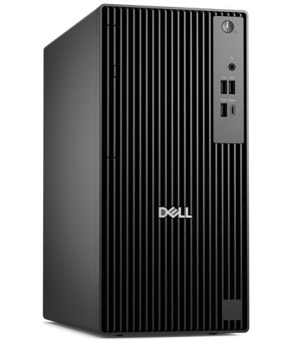 Desktop Dell Pro Tower QCT 1250, Procesor 14th Generatrion Intel Core i5 14500v Pro up to 5.0GHz, ram 16GB (1x16GB) 4800MHz DDR5, 512GB SSD M.2 PCIe NVMe, Intel UHD Graphics 770, culoare black, Windows11 Pro