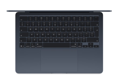 Laptop Apple MacBook Air 13", Procesor Apple M4 CPU cu 10 nuclee, GPU cu 10 nuclee, 13.6"(2560 x 1664) IPS 500nits, ram 32GB, 1TB SSD, tastatura INT, culoare Midnight, macOS Sequoia