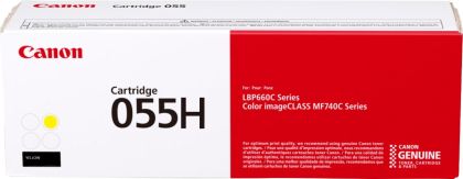 Toner original Canon CRG-055HY, culoare yellow pentru CANON MF742CDW, MFP744CDW, MFP746CDW, LBP66x, capacitate 5.900 pagini