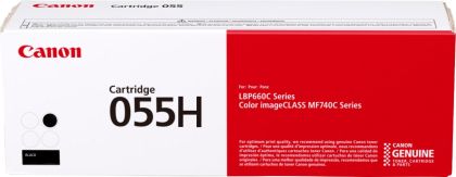 Toner original CRG-055H BK pentru CANON  MF742CDW, MFP744CDW, MFP746CDW, LBP66x,  culoare negru, 7.600 pagini