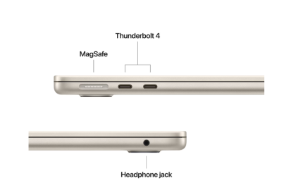 Laptop Apple MacBook Air 13", Procesor Apple M4 CPU cu 10 nuclee, GPU cu 10 nuclee, 13.6"(2560 x 1664) IPS 500nits, ram 32GB, 512GB SSD, tastatura INT, culoare Starlight, macOS Sequoia