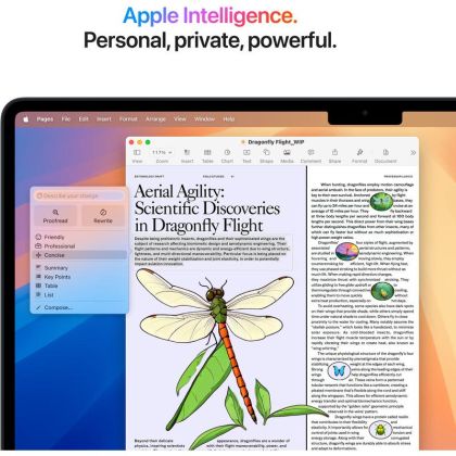 Laptop Apple MacBook Air 15", Procesor Apple M4 CPU cu 10 nuclee, GPU cu 10 nuclee, 15.3"(2880 x 1864) IPS 500nits, ram 32GB, 1TB SSD, tastatura INT, culoare Midnight, macOS Sequoia