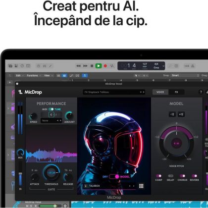 Laptop Apple MacBook Pro 14", Procesor Apple M5, CPU cu 10 nuclee, GPU cu 10 nuclee, 16 nuclee Neural Engine, 14.2"(3024 x1964) Liquid Retina XDR 1000nits, ram 32GB, 2TB SSD, tastatura INT, culoare Space Black, macOS Tahoe