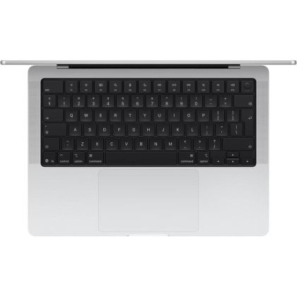 Laptop Apple MacBook Pro 14", Procesor Apple M5, CPU cu 10 nuclee, GPU cu 10 nuclee, 16 nuclee Neural Engine, 14.2"(3024 x1964) Liquid Retina XDR 1000nits, ram 24GB, 512GB SSD, tastatura INT, culoare silver, macOS Tahoe