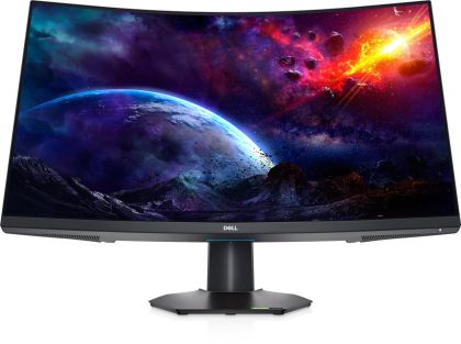 Monitor LED curbat Dell S3222DGM, 32" QHD (2560x1440), VA, 350nits, 1ms, 165Hz, culoare negru