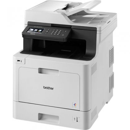 Imprimanta multifunctionala laser color A4, Brother  DCP-L8410CDW,31 ppm, duplex, ADF, 2400x600 dpi, USB, LAN, Wi-Fi, panou tactil, starter toner 