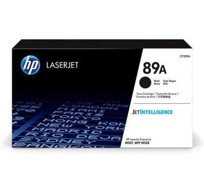 Toner original HP 89A (CF289A),culoare negru pentru HP LaserJet Enterprise M507dn, LaserJet Enterprise M507x, LaserJet Enterprise MFP M528dn, LaserJet Enterprise MFP M528f, LaserJet Enterprise flow MFC M528z, LaserJet M507, LaserJet M528,capacitate: 5000 