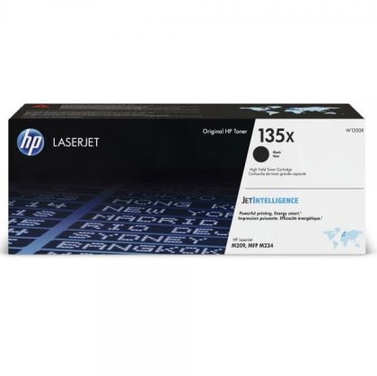 Toner original HP 135X, culoare Black, pentru HP LaserJet MFP M234SDN, Laserjet M209DW, Laserjet M209DWE, Laserjet M234DW, Laserjet M234DWE, Laserjet M234SDNE, Laserjet M234SDW, Laserjet M234SDWE, capacitate 2.400 pagini