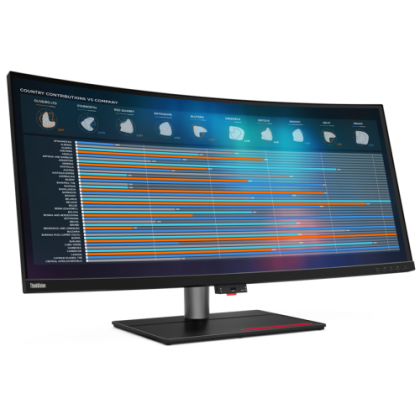 Monitor LED Lenovo ThinkVision P40w-20, 39.7" IPS (5120 x 2160), 300niti, 4ms, 75Hz, culoare Raven-Black