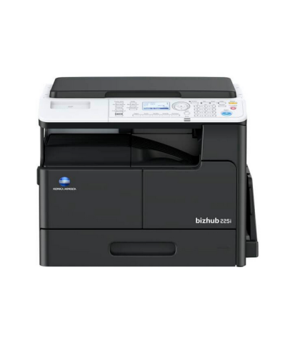 Imprimanta multifunctionala laser monocrom A3, Konica Minolta  Bizhub 225i, 22 ppm,1200x1200 dpi,  capac  OC 512, 1 caseta hartie 250 coli, tava bypass 100 coli, USB, Retea RJ 45, memorie 256 MB, toner TN 118