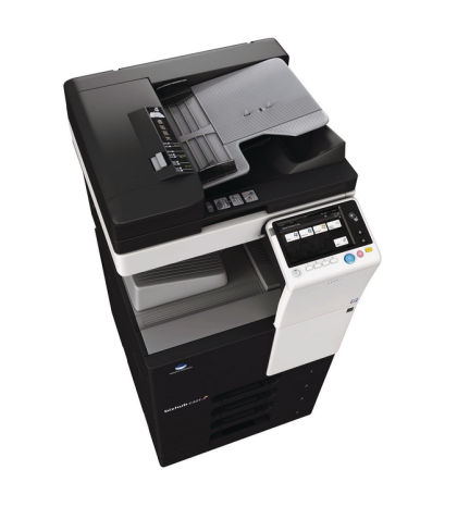 Imprimanta multifunctionala laser monocrom A3, Konica Minolta Buzhub 227, 22 ppm, duplex,  RADF, 1800x600 dpi, 2 casete hartie de 500 coli, tava bypass de 100 de coli, masa suport DK514, Retea, USB, RAM 2GB, HDD 250GB, toner TN323 