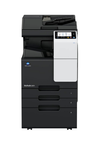 Imprimanta multifunctionala laser color A3, Konica Minolta Bizhub C257i, 25 ppm, duplex, RADF, 1200x1200dpi, 2 casete hartie 500 coli, tava bypass 100 de coli, masa DK518X, RAM 6GB, SSD 256GB, Retea, USB, set tonere TN227