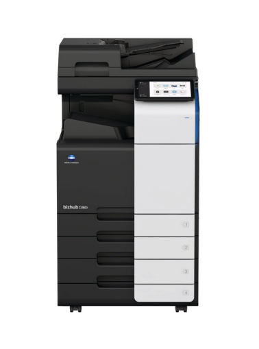 Imprimanta multifunctionala laser color A3, Konica Minolta Bizhub C360i,36 ppm, duplex, RADF, 2 casete hartie de 500 coli, tava bypass de 150 coli, masa suport DK516x, RAM 8GB, SSD 256GB, USB, retea, set tonere  half TN328