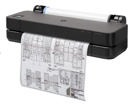 Plotter HP DesignJet T250 24 inch, A1, 2400x1200 dpi, RAM 512 MB, USB, Wi-Fi,retea, ax, starter toner.