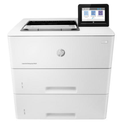 Imprimanta laser monocrom A4, HP Laserjet Enterprise M507x, 43 ppm, duplex, 1200 x 1200 dpi, USB, retea, Wi-Fi, ecran tactil, toner