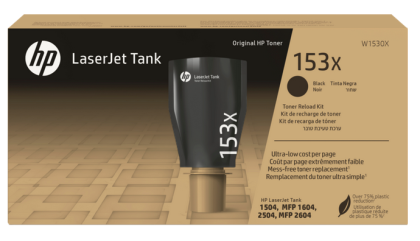 Kit de reîncărcare cu toner HP 153A LaserJet Tank negru original (W1530X) pentru HP Laserjet Tank 1504w/ MFP 1604/ 2504/ MFP 2604, capacitate 5000 pagini