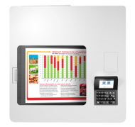 Imprimanta laser color A4, HP color LaserJet Enterprise M554dn, 33 ppm, duplex, 1200 x 1200 dpi, RAM 1GB, USB, retea, toner