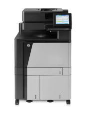 Imprimanta laser multifunctionala color A4, HP Color LaserJet Enterprise Flow  M880+,46 ppm, duplex, ADF, USB, Retea, ecran tactil, toner starter kit black si color 