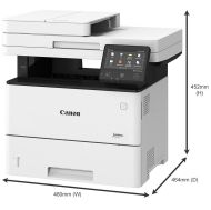 Imprimanta multifunctionala laser monocrom A4, CANON i-SENSYS MF552dw,43ppm, duplex, ADF, Retea, USB, Wi-Fi, panou tactil 