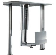 NM PC Under Desk Mount 13-23cm, argintiu