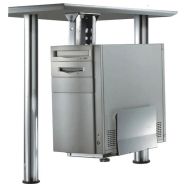 NM PC Under Desk Mount 13-23cm, argintiu