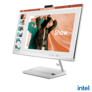 PC all-in-one Lenovo IdeaCentre AIO 3 27IAP7, Procesor 13th Intel Core i7-13620H up to 4.9GHz, 27" FHD (1920x1080) IPS anti-glare 250 nits, RAM 16GB (2x 8GB) 3200 DDR4, 1TB SSD M.2 PCIe NVMe, Intel UHD Graphics, culoare White, FreeDOS