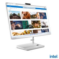 PC all-in-one Lenovo IdeaCentre AIO 3 27IAP7, Procesor 13th Intel Core i7-13620H up to 4.9GHz, 27" FHD (1920x1080) IPS anti-glare 250 nits, RAM 16GB (2x 8GB) 3200 DDR4, 1TB SSD M.2 PCIe NVMe, Intel UHD Graphics, culoare White, FreeDOS