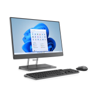 PC all-in-one Lenovo  Lenovo IdeaCentre AIO 5 24IAH7, Procesor 13th Intel Core i5-13500H up to 4.7GHz, 23.8" FHD (1920x1080) IPS anti-glare 250 nits, RAM 16GB (2x 8GB) 5200 DDR5, 1TB SSD M.2 PCIe NVMe, Intel® Iris® Xe Graphics, culoare Storm Grey, FreeDOS