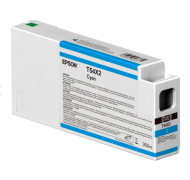 Cartus cerneala original Epson Singlepack Cyan T54X200 UltraChrome HDX/HD pentru Plotter  SureColor SC-P6000 STD SureColor SC-P6000 STD Spectro SureColor SC-P7000 STD SureColor SC-P7000 STD Spectro SureColor SC-P7000 Violet Spectro,capacitate 350ml