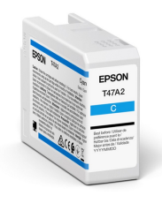 Cartus cerneala original Epson T47A2 Singlepack Cyan UltraChrome Pro, culoare cyan, pentru Plotter Epson SureColor SC-P900, capacitate 50ml