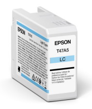 Cartus cerneala original Epson T47A5 Singlepack Light Cyan UltraChrome Pro, culoare light cyan, pentru Plotter Epson SureColor SC-P900, capacitate 50ml