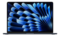 Laptop Apple MacBook Air 15", Procesor Apple M3  CPU cu 8 nuclee, GPU cu 10 nuclee, 15.3"(2880 x 1864) Retina 500nits, ram 8GB, 512GB SSD, tastatura INT, culoare Midnight, macOS Sonoma