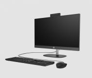 PC all-in-one HP ProOne 240 G10, Procesor 13th Generation Intel Core i5 1335U up to 4.6GHz, 23.8" FHD(1920x1080)UWVA anti-glare 250 nits,  ram 16GB(1x16GB)3200MHz DDR4, 512GB SSD M.2 PCIe NVMe, Intel Iris Xe Graphics, culoare Black, Windows11 Pro Educatio