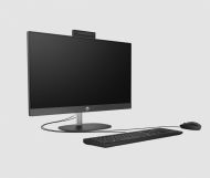 PC all-in-one HP ProOne 240 G10, Procesor 13th Generation Intel Core i5 1335U up to 4.6GHz, 23.8" FHD(1920x1080)UWVA anti-glare 250 nits,  ram 16GB(1x16GB)3200MHz DDR4, 512GB SSD M.2 PCIe NVMe, Intel Iris Xe Graphics, culoare Black, Windows11 Pro Educatio