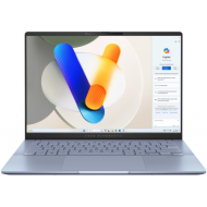 Laptop ASUS Vivobook S 14 OLED, procesor Intel Core Ultra 5 125H, up to 4.5GHz, 14", WUXGA (1920 x 1200) OLED 400nits, RAM 16GB LPDDR5X, 512GB SSD M.2 PCIe NVMe, Intel Arc Graphics, culoare Blue, Windows 11 Pro