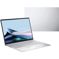 Laptop ASUS Zenbook 14 OLED, procesor Intel Core Ultra 9 185H, up to 5.1GHz, 14", 3K (2880 x 1800) OLED 400nits, RAM 32GB LPDDR5X, 1TB SSD M.2 PCIe NVMe, Intel Arc Graphics, culoare Foggy Silver, Windows 11 Pro