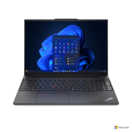 Laptop Lenovo ThinkPad E16 Gen 2 (Intel), Procesor Intel Core Ultra 5 125U up to 4.3 GHz, 16" WUXGA (1920x1200) IPS 300nits anti-glare, RAM 32GB (2x16GB) 5600 MHz DDR5, 1TB SSD M.2  PCIe NVMe, Integrated Intel® Graphics, culoare black, Windows 11 Pro