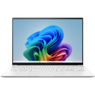 Laptop ASUS Zenbook S 14X OLED, procesor Intel Core Ultra 7 258V, up to 4.80 GHz, 14", 3K (2880 x 1800) OLED 400nits, RAM 32GB LPDDR5X, 1TB SSD M.2 PCIe NVMe, Intel Arc Graphics, culoare Scandinavian White, Windows 11 Pro